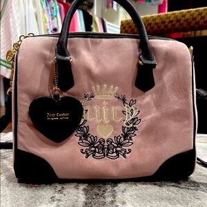 Juicy Couture Pink Velour Satchel
